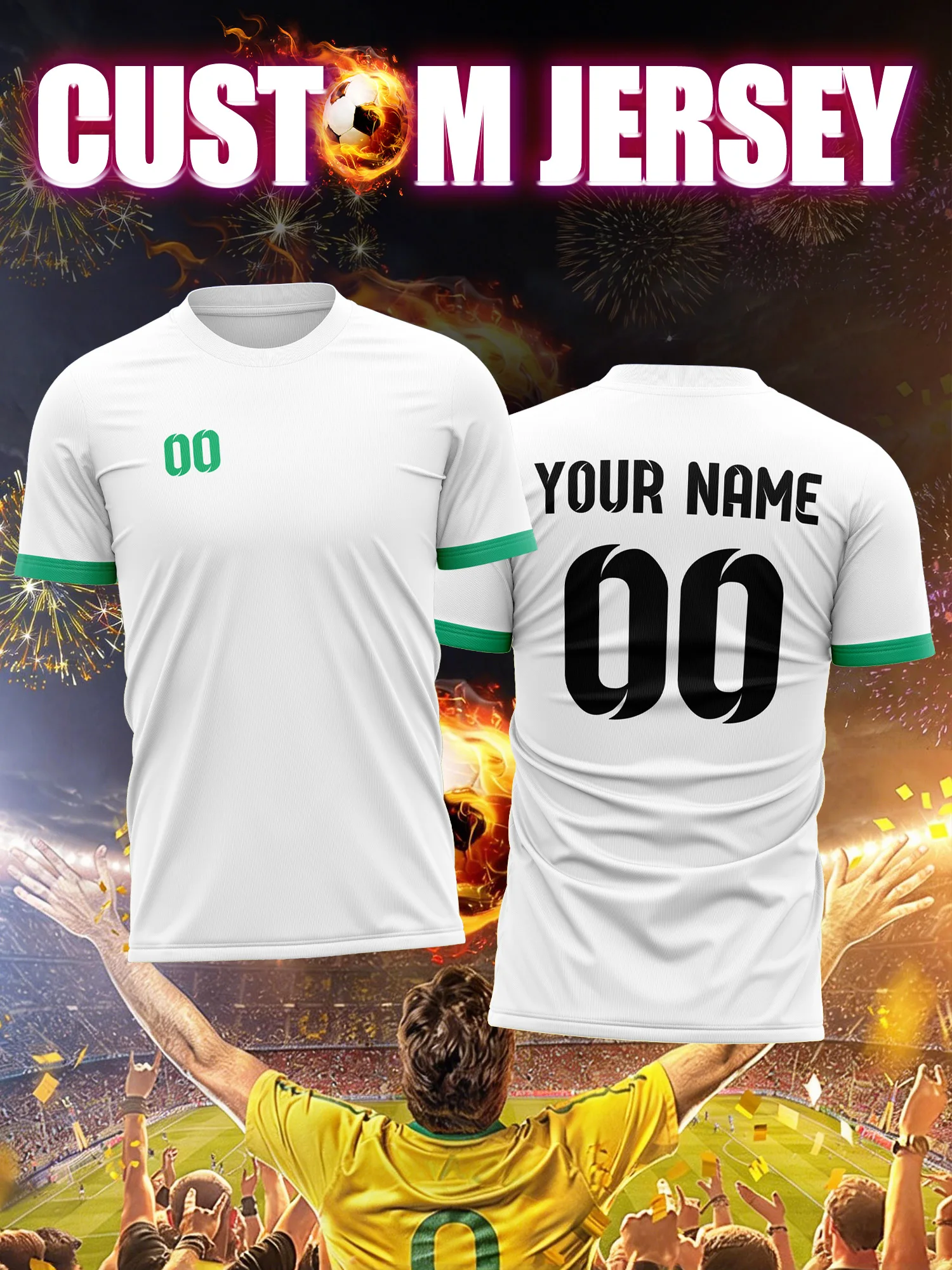 

Футболка с индивидуальным изображением, номером и именем, дизайн в стиле Кубка Африки, традиционная тематическая форма для футбольной команды