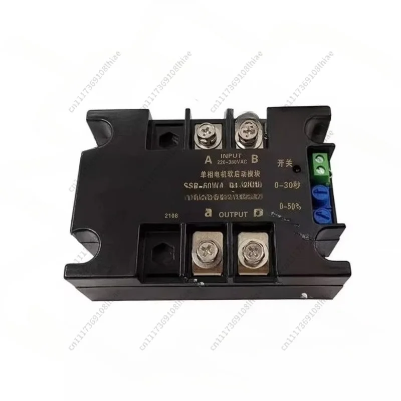 Single Phase Motor Soft Starter 220V SSR-40WA-R1(1.5KW) 1.5KW 1KW 2KW 4KW 6KW 8KW Motor Online Soft Starting For Fan Water Pump