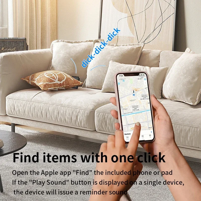 Thin GPS Locator Card Anti Loss GPS Tracking Smart Mini Tag Bluetooth Wireless Charge for Find My APP IOS Wallet Phone Tracker