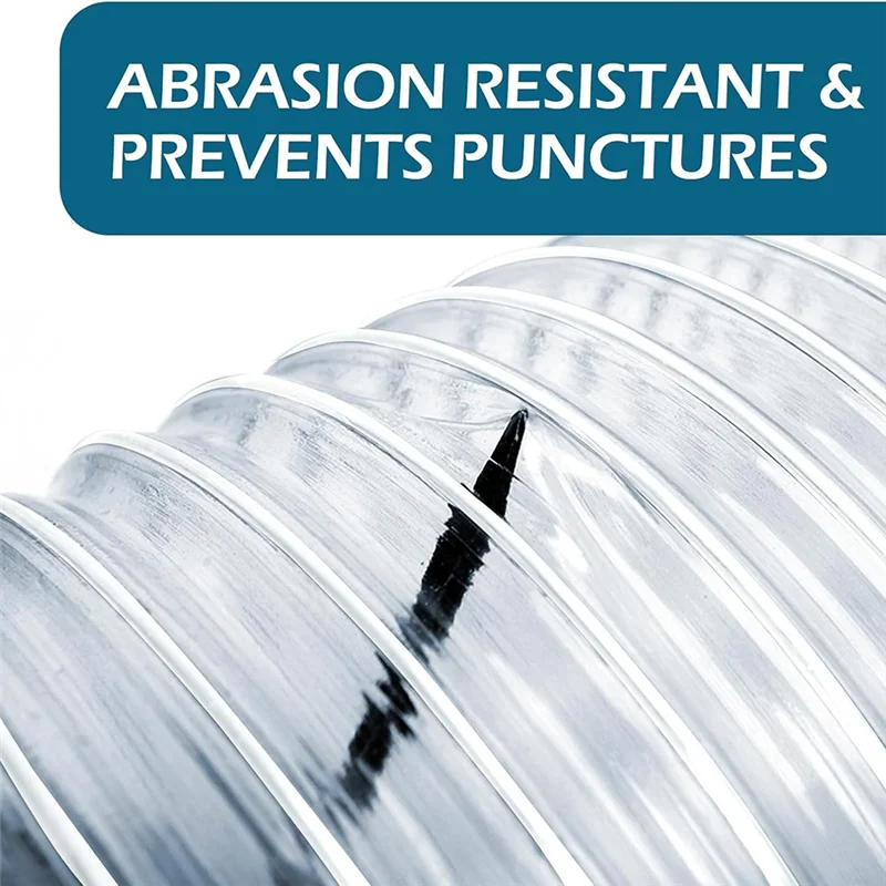AT02-PVC Dust Collection Hose & 2 1/2In Ports 10Ft,Dust Collection Hose, PVC Fume Collection Hose For Dust Collection Systems