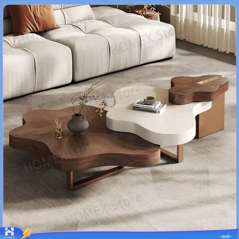 Italian Style Rectangle Coffee Table Nordic Modern Simple Living Room Furniture Center Table Minimalist Home Decor Side Table