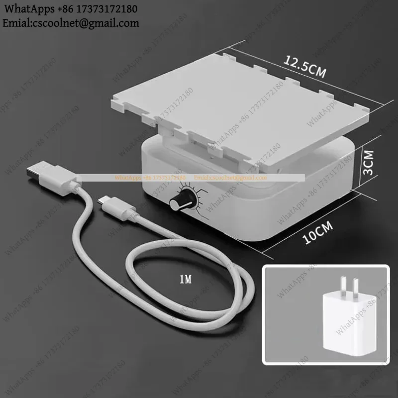 JS02 Mini Desktop Lab Orbital Shaker 360° Rotating 30-120RPM Adjustable Speed Mixer Type-C Powered for Scientific Research