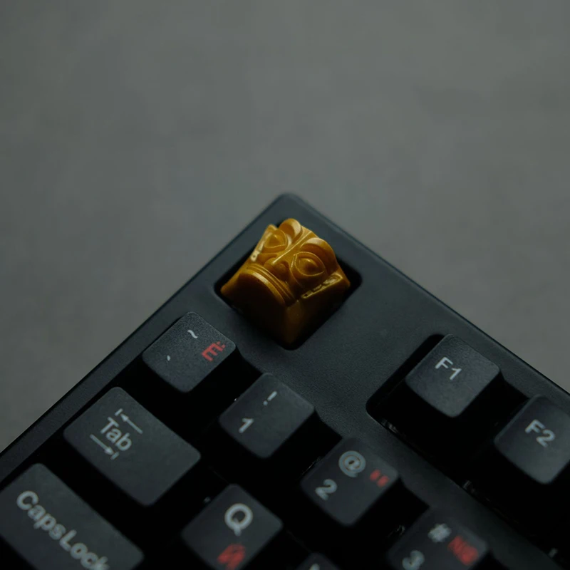 

Sanxingdui Mask Resin Keycap For MX Switch Mechanical Keyboard ESC Key Pharaoh Mask Individuality Key Cap