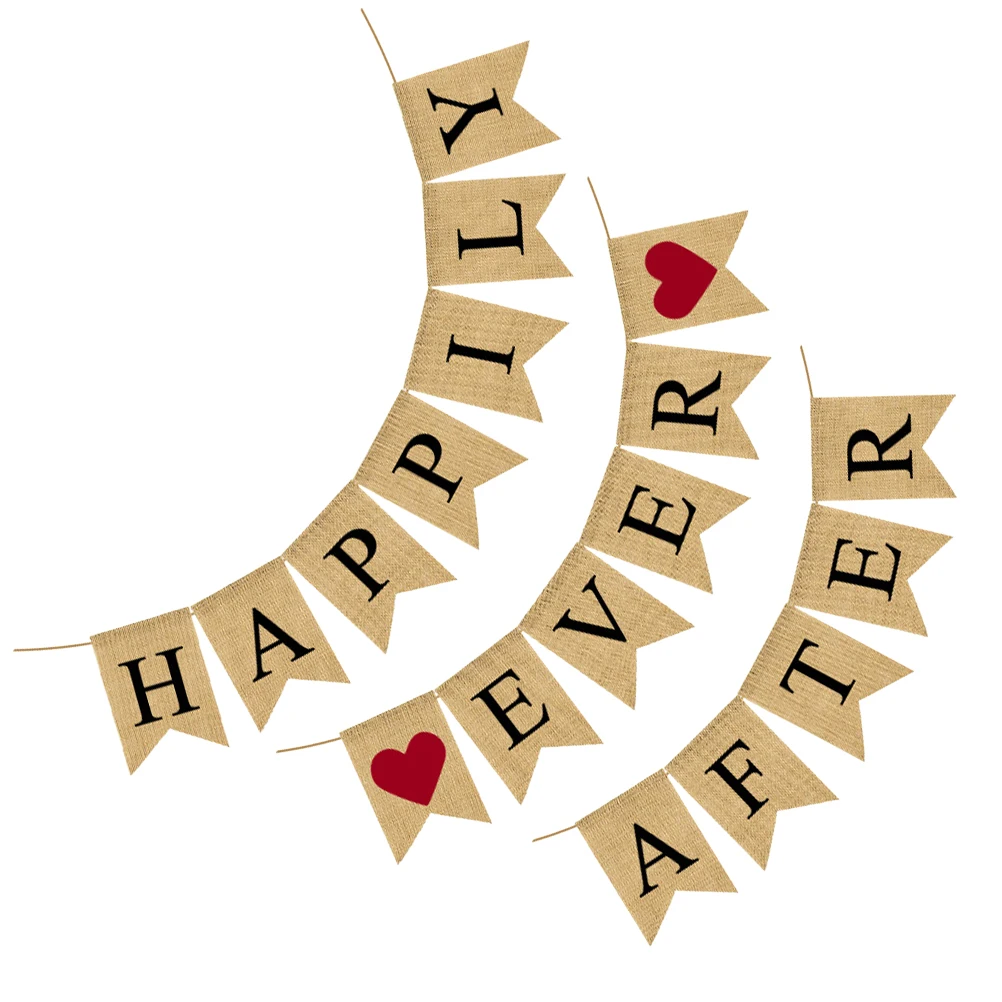 

Wedding Garland Garlands Swallowtail Party Banner Decoration Burlap Bunting Wreath for