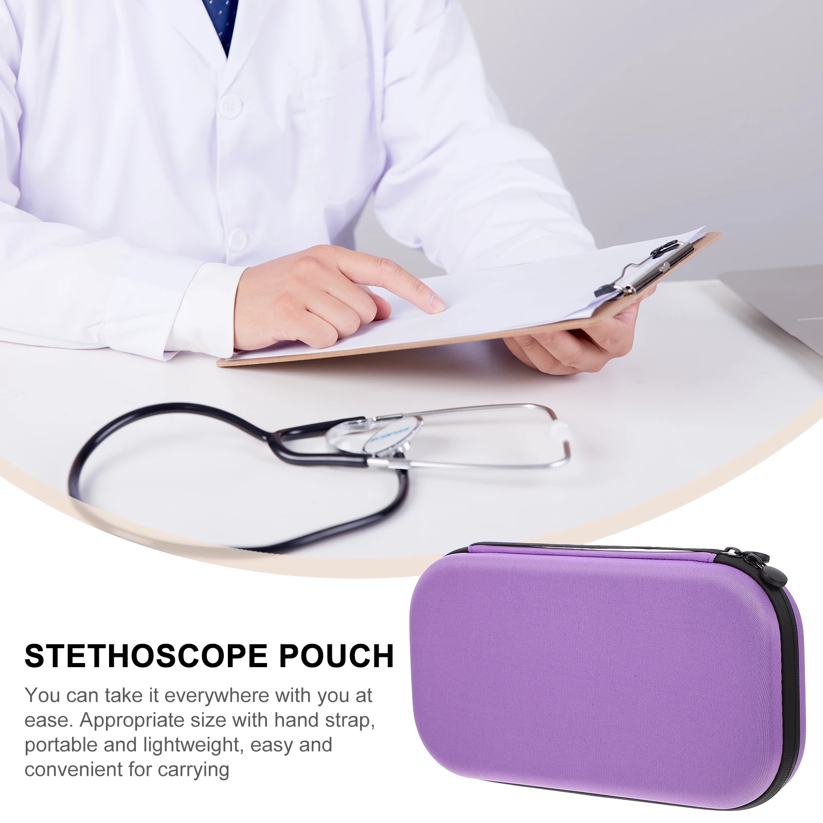 

EVA Stethoscope Case Lightweight Portable Storage Bag for Medical Nurses Doctors Pouch Protector ganizer Home Use