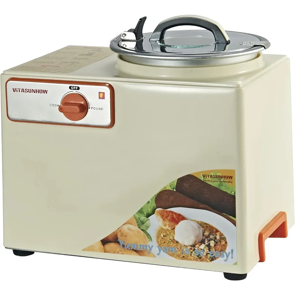 

To Boil Yam and To Pound the Yam,Cassava FuFu, Plantain FuFu and a Mixture of Cassava Effortlessly, Capacity with 3.6L