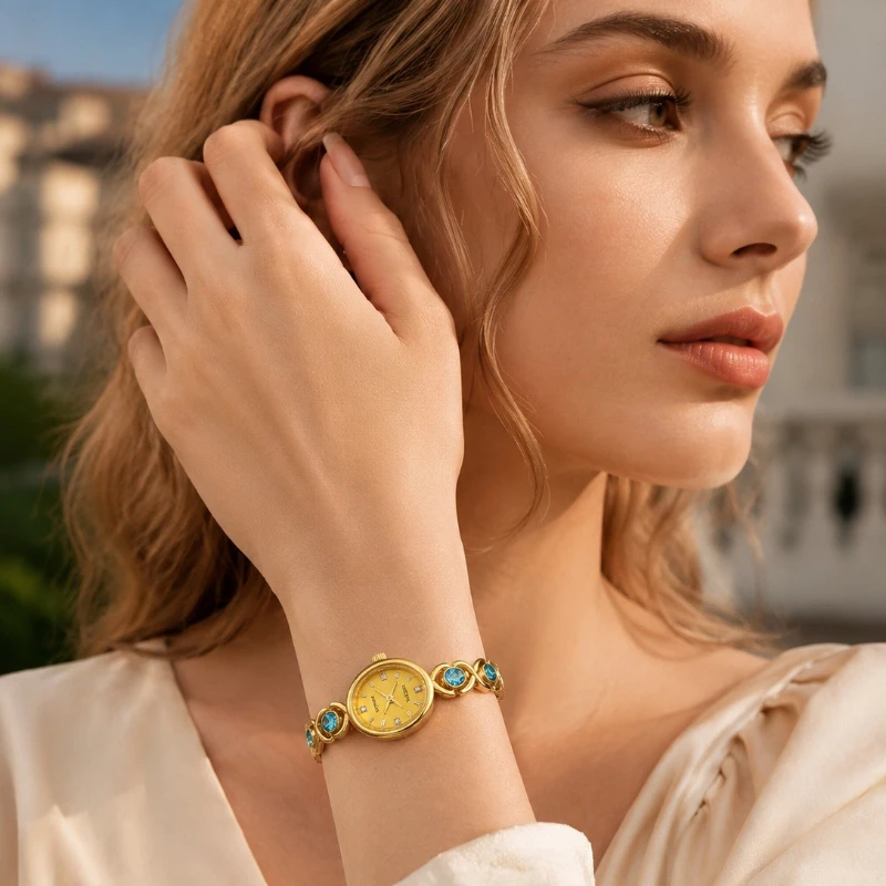 Luxury Minimalist Oval Dial Women Quartz Watch Fashion Bracelet Wristwatch for Women Elegant Dress Ladies Clock Gift reloj mujer