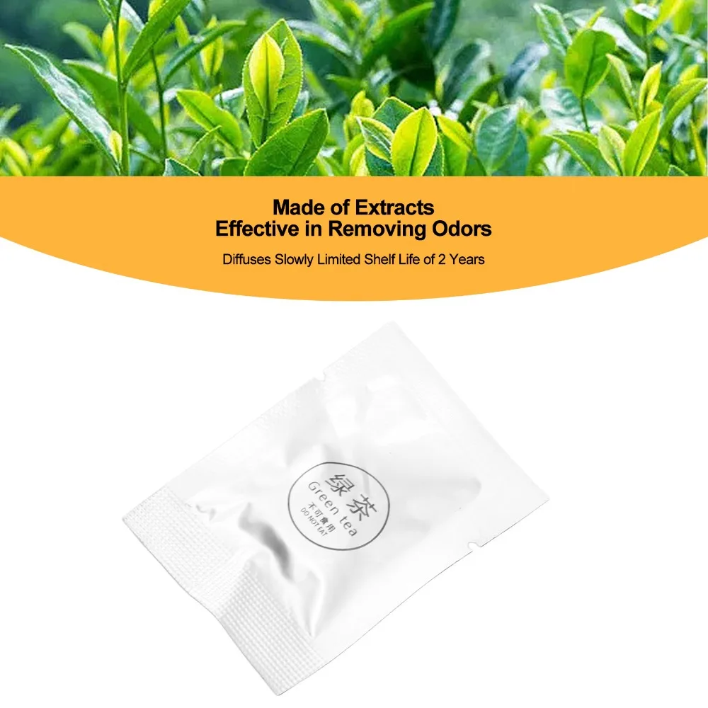 6PCS Replacement Refill Car Fragrance Replacement Pads PE Green Tea Flavor Car Fragrance Replacement Tablets Compact Size Sliver