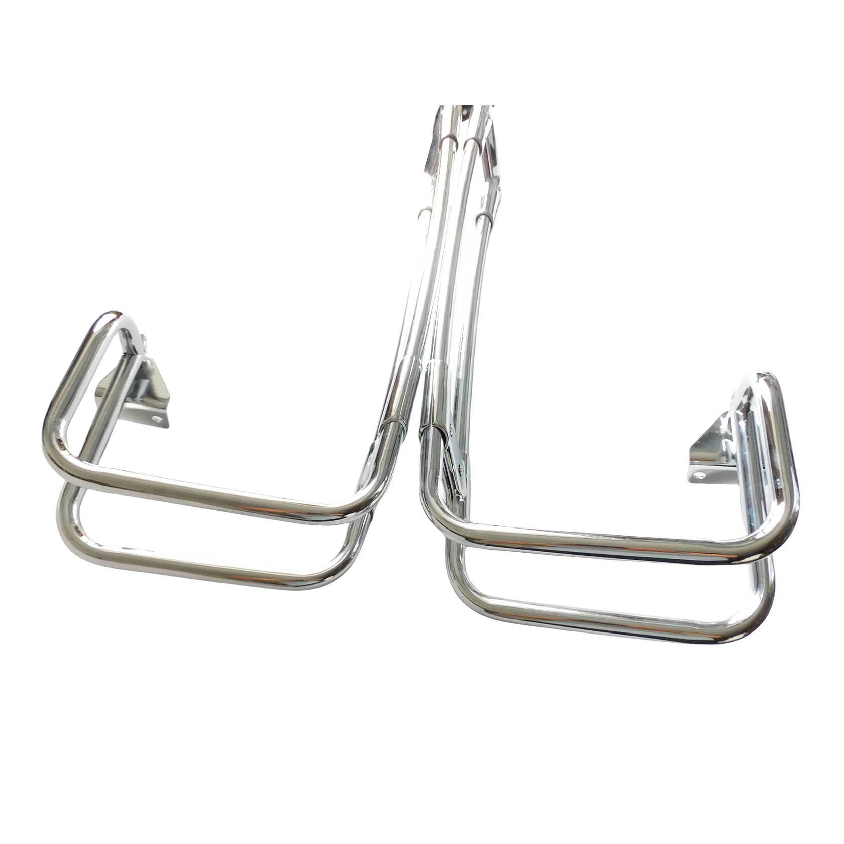 Motorcycle Saddlebag Guard Rails Chrome For Harley Touring Road King Electra Glide Ultra Classic Street Glide CVO Limited 14-Up