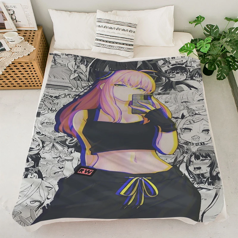 Cobertor personalizado s-chainsaw mans cobertores macios king size cobertor de microfibra cama quente joelho velo acampamento nap cobertor