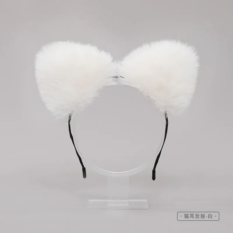 

Lolita Animal Cat Fox Ear Hair Hoops Cosplay Faux Fur Hairband Girls Halloween Anime Headbands Headwear Hair Accessories