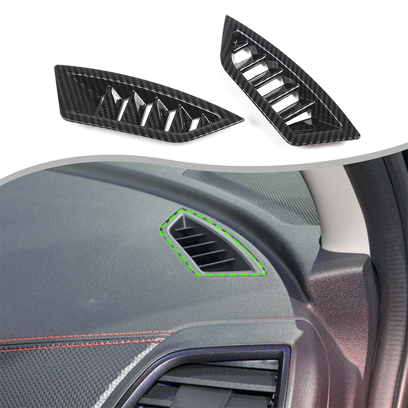 

ABS Carbon Car Dashboard Air Conditioning Outlet Frame Cover Decoration Sticker Trim For Subaru Forester 2019-2024 Accessories