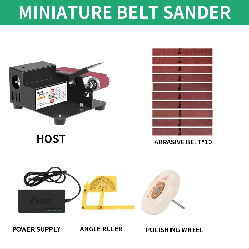 

Настольная шлифовальная машинка, миниатюрный маленький ленточный станок для металла, электрическая мини шлифовальная машинка «сделай сам», точилка, прибор для лезвий