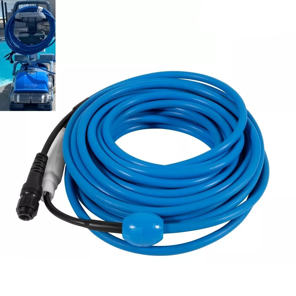 TM 99958907 DIY Cable and Swivel 2 Wire for Dolphin Robotic Pool Cleaners Active 20, Advantage Ultra, Discovery, Explorer E30