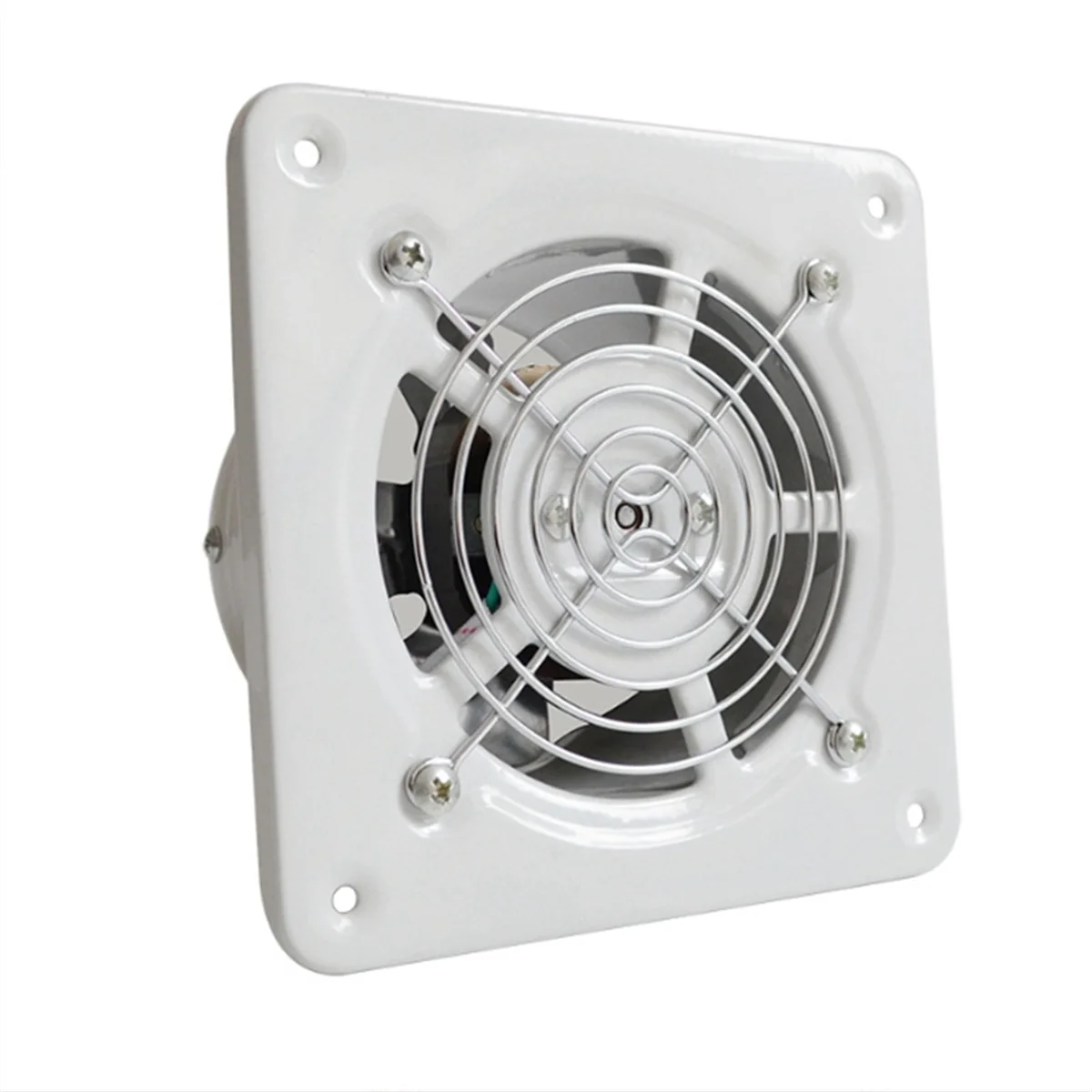 

4 inch Utility Blower Fan, 220 V Exhaust Fan, Low Noise Ventilator Extractor Wall Ventilator Duct Fan White