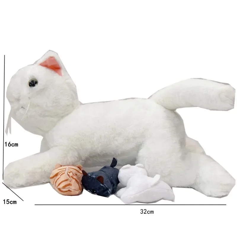 لعبة قطة محاكاة قطيفة كهربائية من Surprise Baby - يمكن أن تغني وصنع صدى القطط دمية لطيفة للحيوانات الأليفة لعبة فتاة هدية للأطفال #6