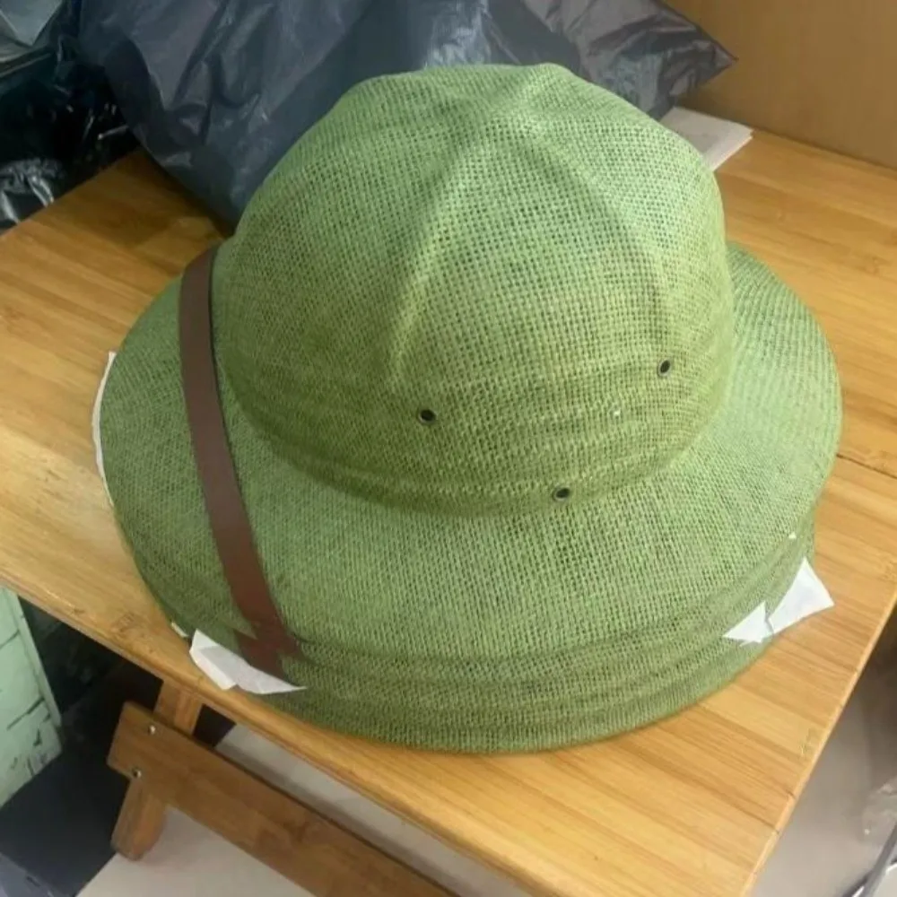 Beach Big Size Hard Straw Hat Classic Style Vintage Fedora Sun Hat Wide Brim Straw Material Jazz Bucket Hat Travel view 2