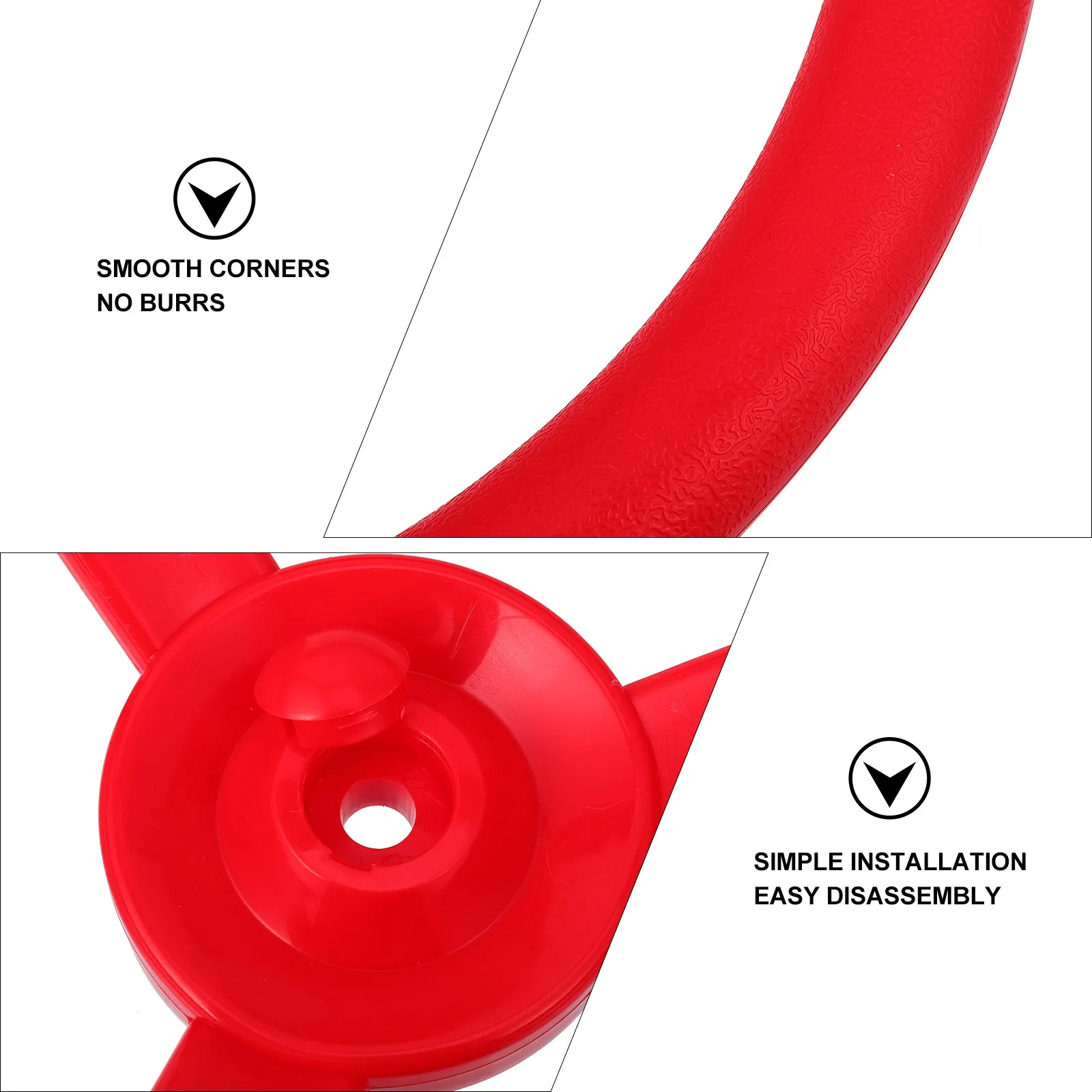 Swing Disc Large Round Plastic Swing Seat Random Color Smooth Grip Kids Outdoor Recreation Playground Equipment