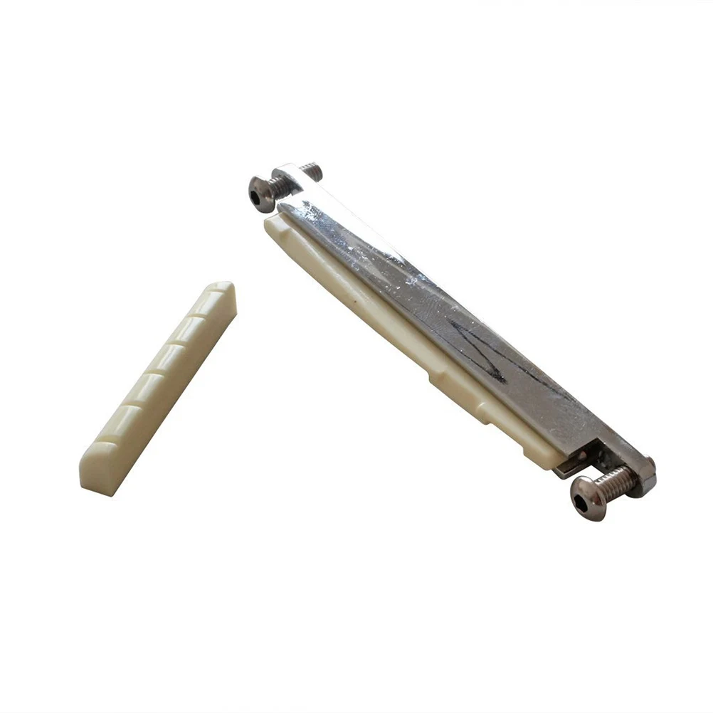 

Adjustable Bridge Insert For Acoustic Durable Lightweight Replacement Saddle Guitar Nut Guitar Bridge Accessory For Repair