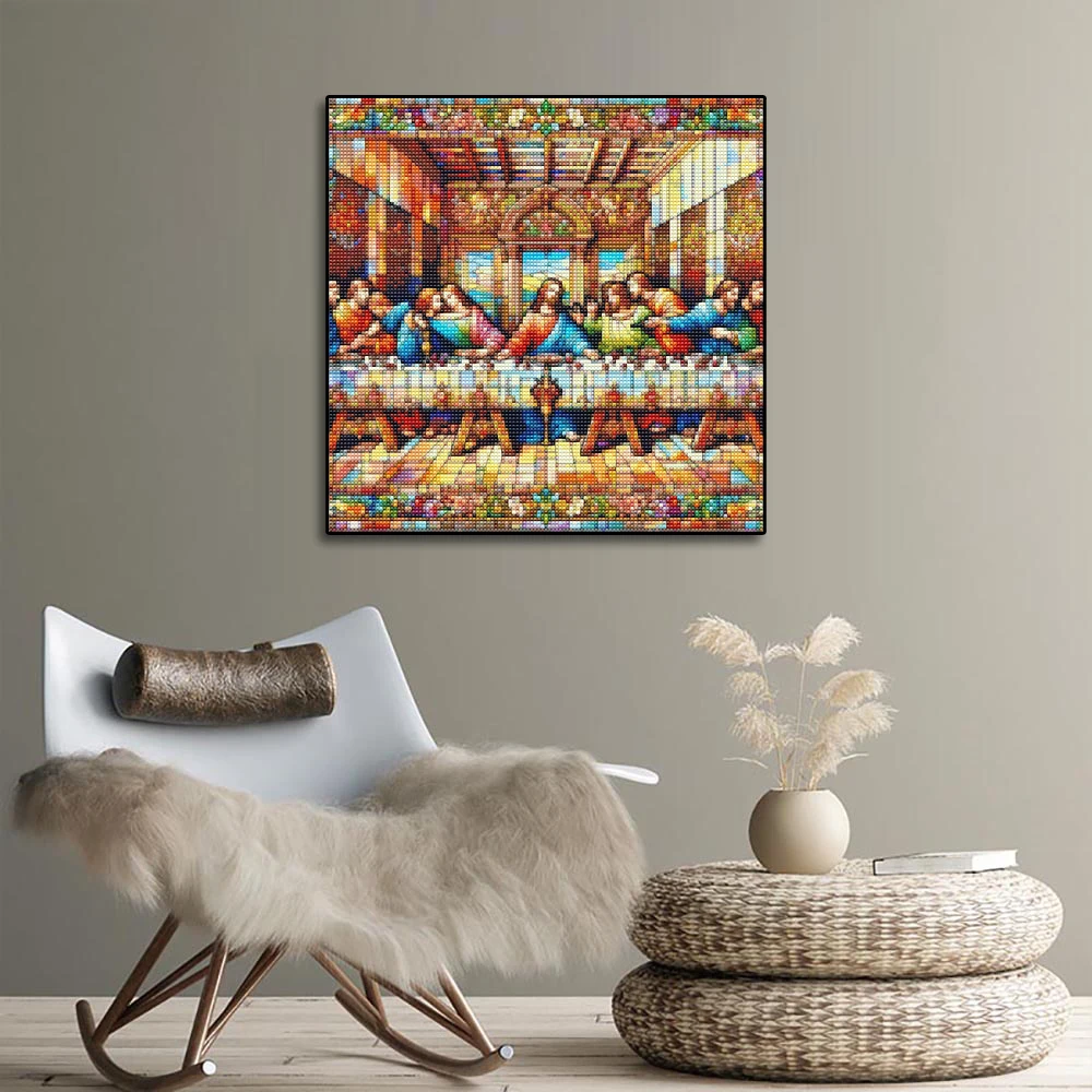 The Last Supper Diamond Art Painting Jesus Christ Full Round/Square Diamond Mosaic Embroidery DIY Wall Decoration Gift
