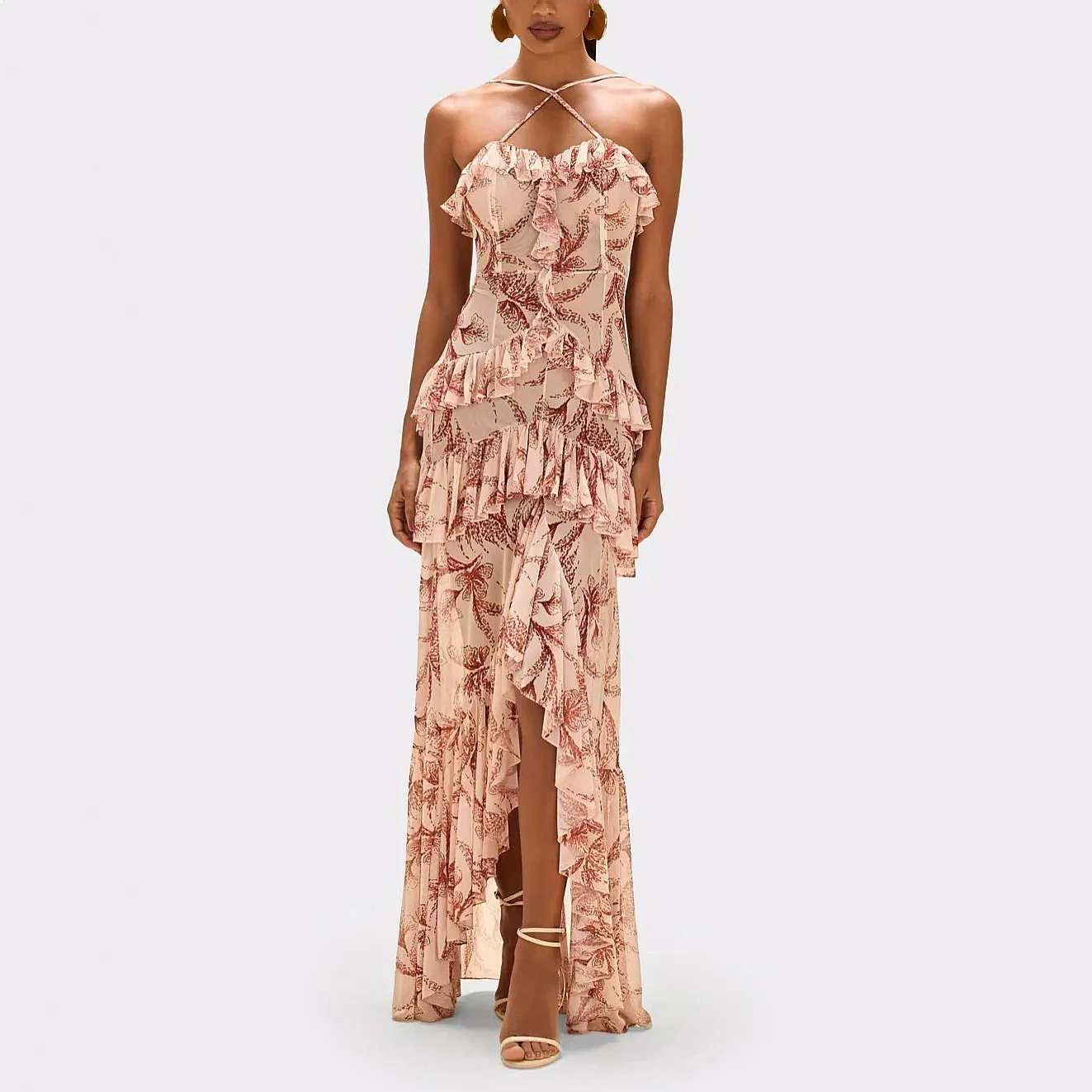 Vestido Bodycon Mini Elegante Mujer Espalda Descubierta