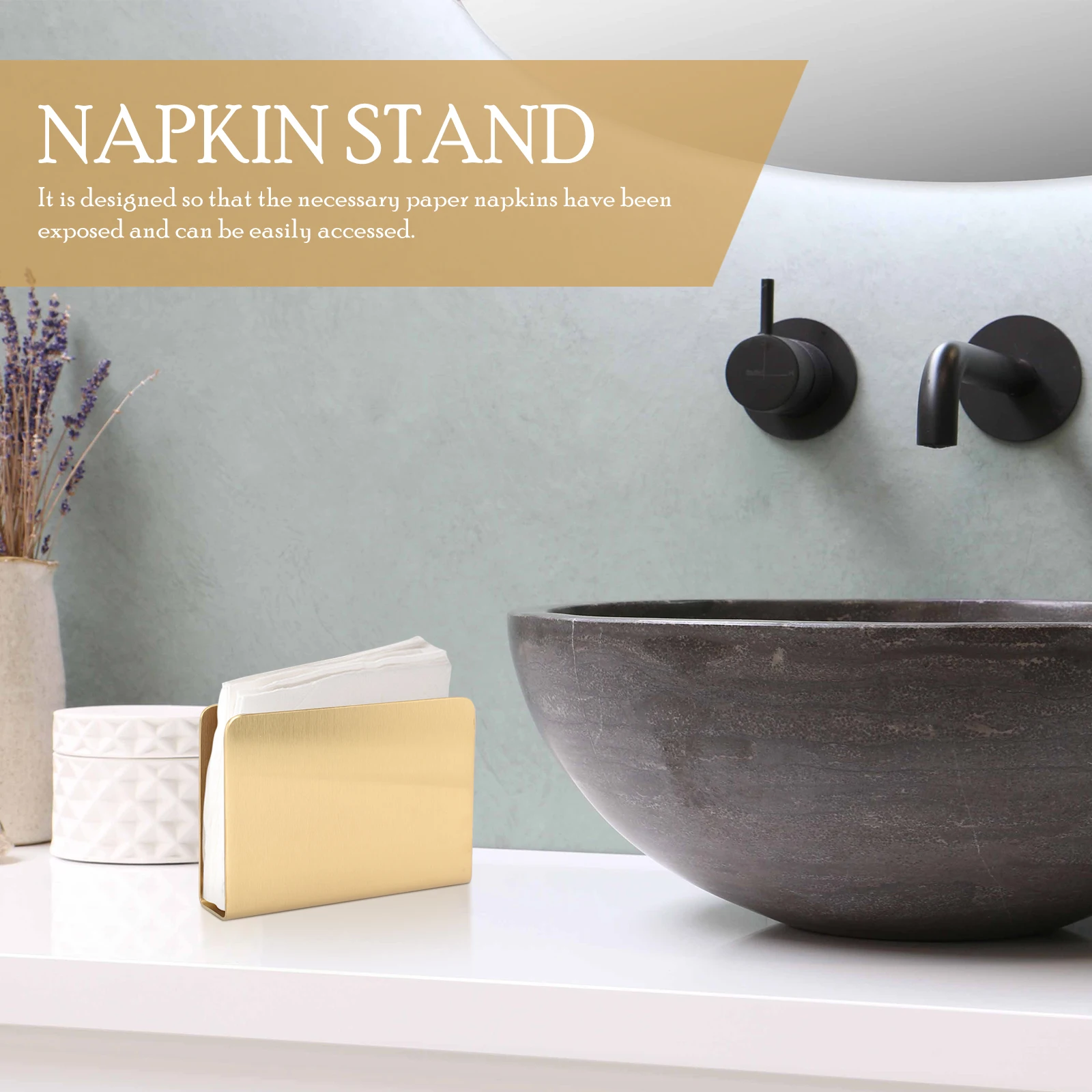 

Napkin Holder Paper Towel St Kitchen Stainless Steel Classic Shape Banquet Party nament Vertical Design Wear