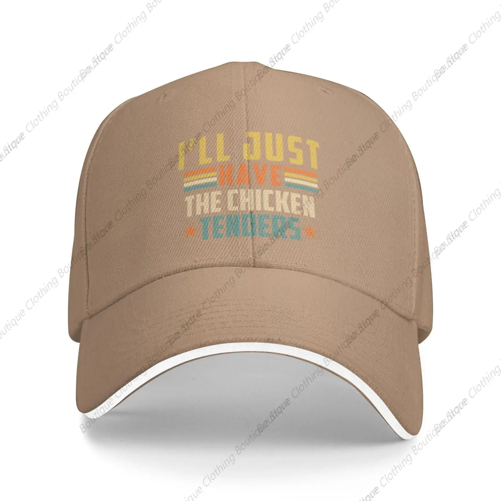 

I'll Just Have The Chicken Tenders Hat Funny Baseball Cap Dad Hat Black