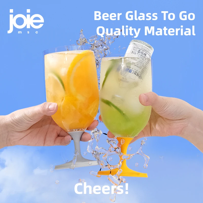 Joie Portable Beer Glass Unbreakable Goblet Collapsible Shockproof Home Bar Accessories For Beer Wine Cocktail Champagne Whiskey