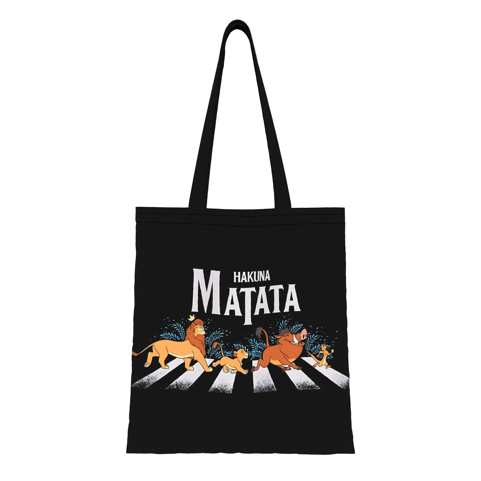 

1 шт., многоразовая двусторонняя холщовая сумка-тоут с изображением Диснея ко Дню святого Валентина, сумка через плечо с изображением Короля Льва