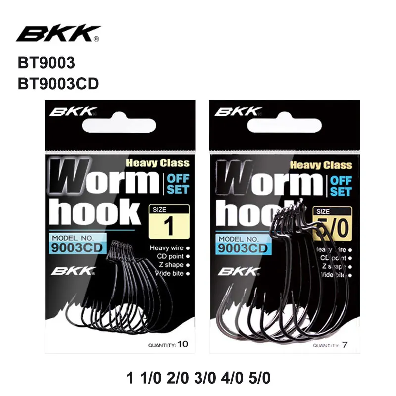 

BKK BT9003 9003CD Black Worm Crank Hook Barbed Fishing Hooks High Carbon Steel Carp Lure Jigging Hook Fly Fishing Tackles Hooks