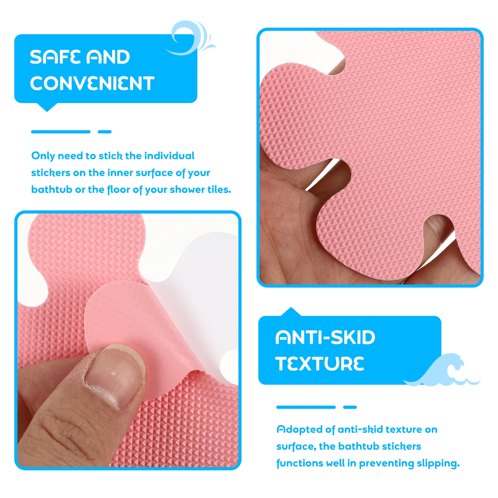 

Non-slip Stickers Bath Tub 's Bathtub Anti Grip for The Mat Cute Decals