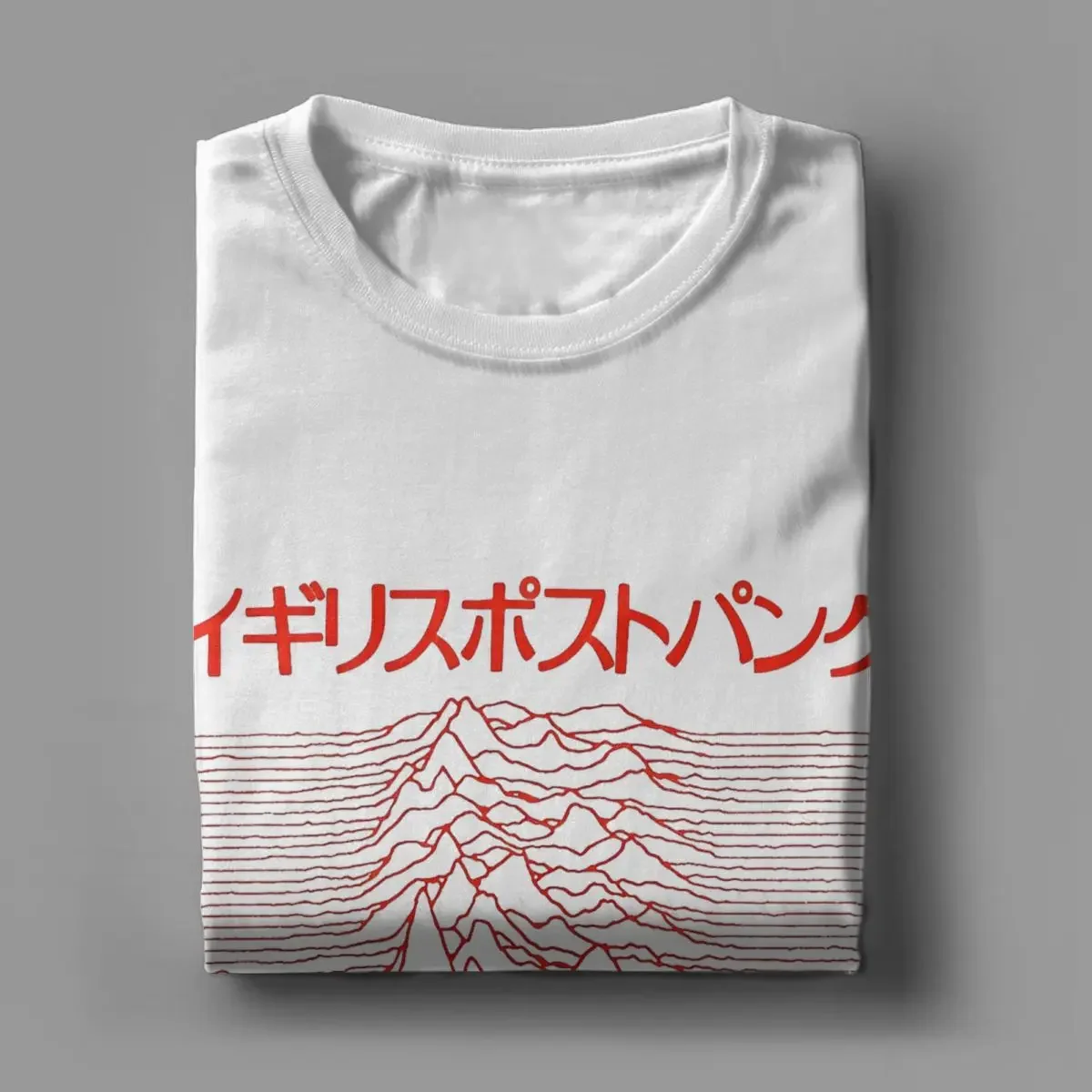 Men Women JAPANESE Unknown Pleasures Radio Waves Rock Band T Shirts Joy Division 100% Cotton Tops Crewneck Tee Shirt T-Shirt