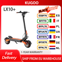 Kugoo LX10+ E-Scooter with Superior Comfort and All-Terrain Stability, Max Range: 56 miles / 90km, 60V, 1400W x 2, 20.8Ah, IPX4