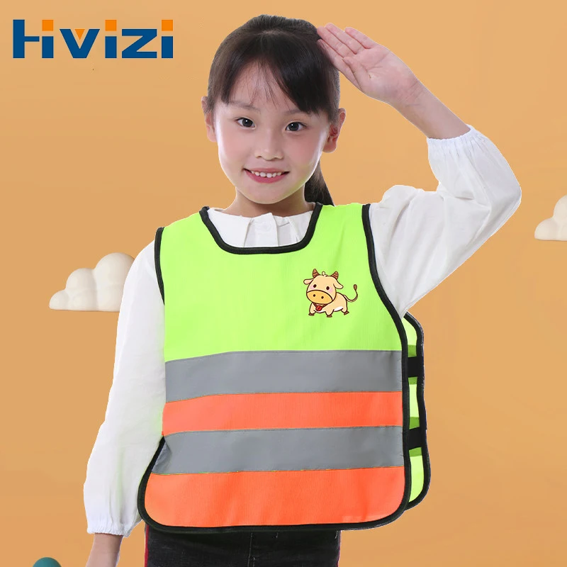 Reflective Kids Safety Vest Visibility Vest for Boys Girls Various Cartoon Patterns