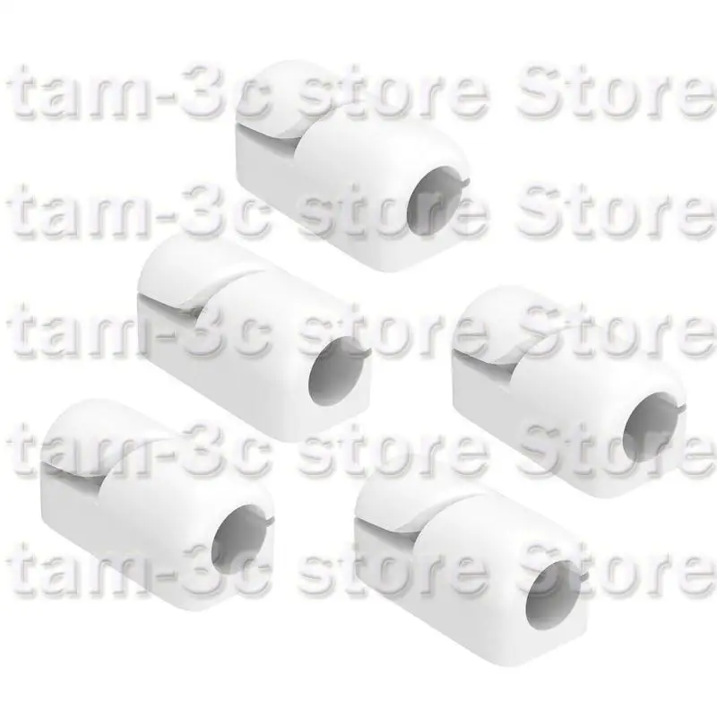 D0UA 5pcs منظمي حامل الأسلاك حامل الكابلات في الهواء الطلق مقطع سلك سلك