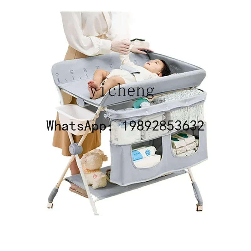 طاولة تغيير الحفاضات من AH للعناية بالطفل، طاولة رضاعة متغيرة لحفاضات الأطفال قابلة للطي وقابلة للإزالة #2