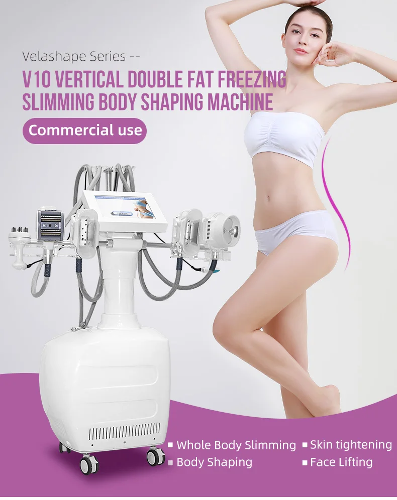 

V10 Multifunctional VELABODY SHAPE Body Slimming Cavitation Cellulite Fat Removal Vacuum Roller eye care Weight loss machine