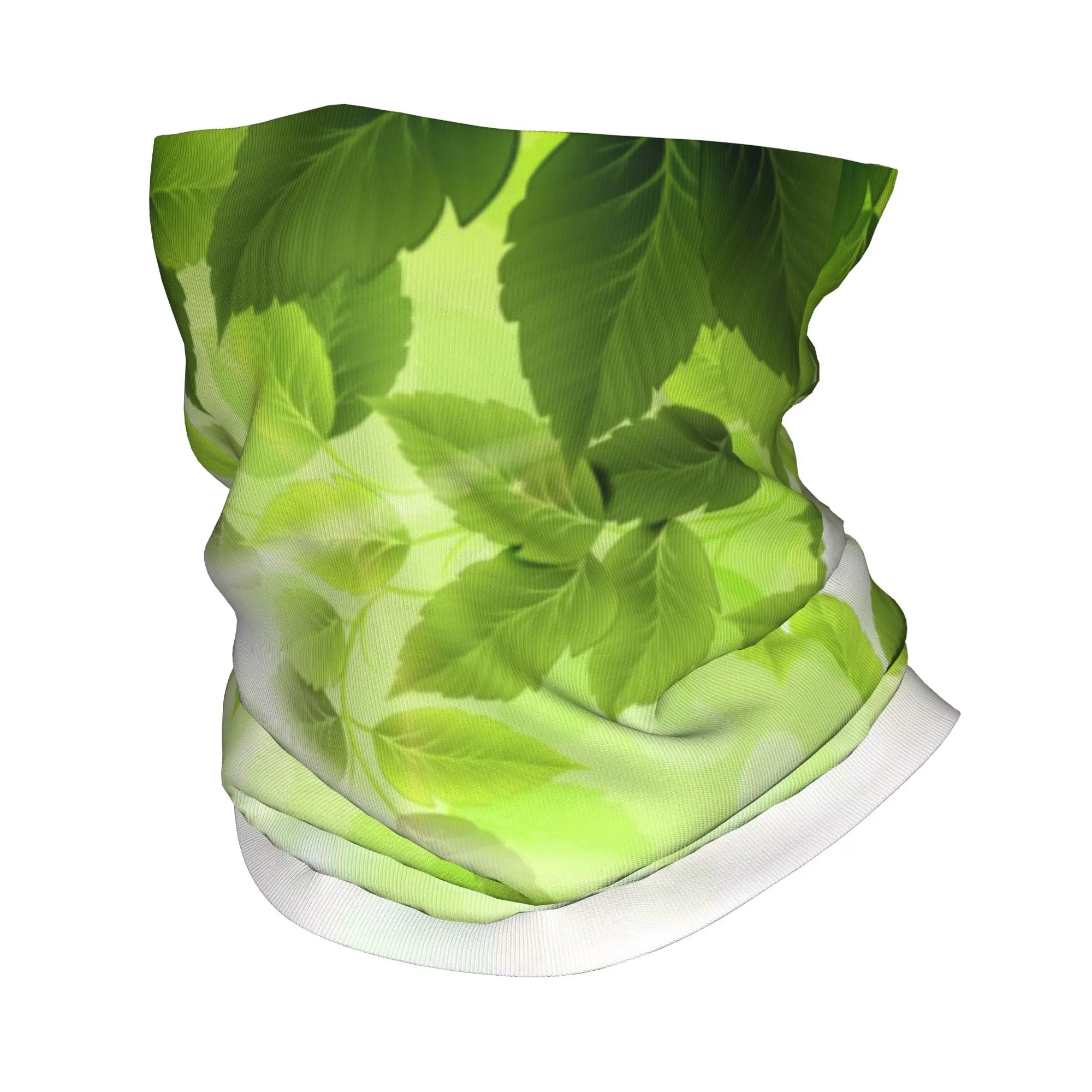

Summer Branch Fresh Leaves Growing Bandana Neck Cover Printed Magic Scarf Warm Headwear Running Unisex Adult