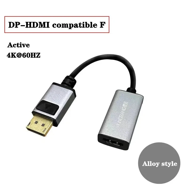 4K 60Hz duży DP/Mini DP do DVI VGA kompatybilny z HDMI Active Host karta graficzna Multi Screen Splicing podzielony ekran wysokiej rozdzielczości