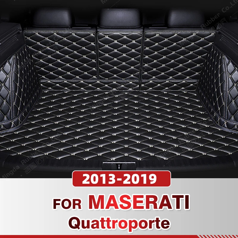 

Full Coverage Trunk Mat For Maserati Quattroporte 2013-2019 18 17 16 15 14 Car Boot Cover Pad Interior Protector Accessories