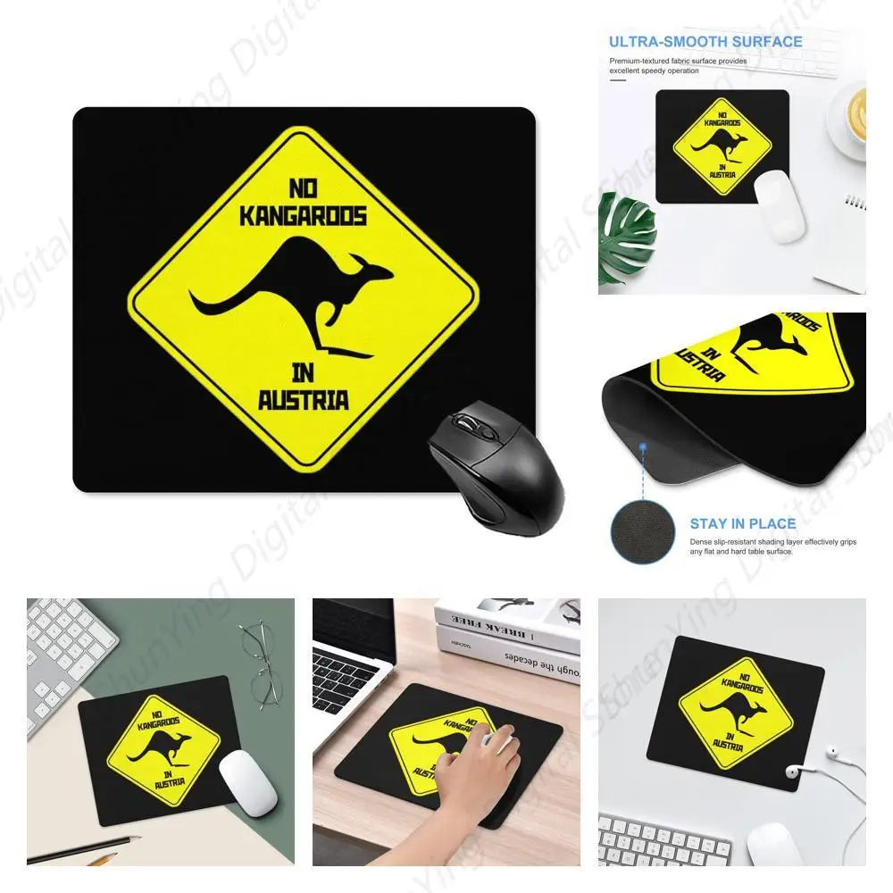 Austria No Kangaroo Mouse Pad Fashion Anti slip Waterproof Gaming Mouse Pad Home Office 18 * 22cm