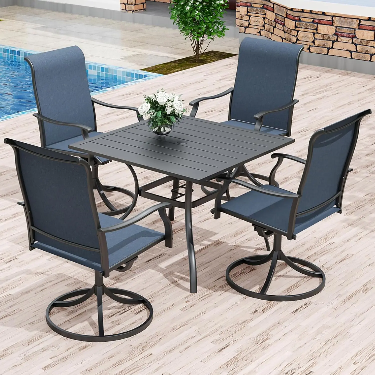 5 Piece Patio Dining Set 35