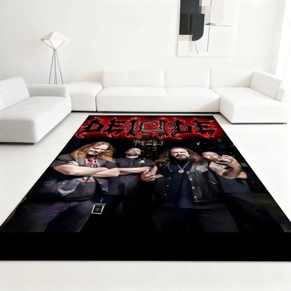

cool Rock Band-D-deaths band Floor Mat Soft Thickened Absorbent Non-Slip Bedroom Living Room Door Mat Home Decor Flannel Rugs