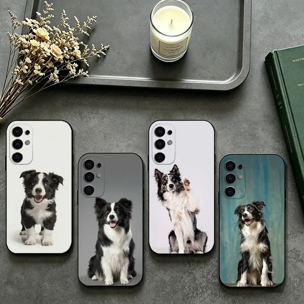 Stylish B-Border Collie-S  Phone Case For Samsung S26,25,24,23,22,30,21,10,9,Ultra,Plus,Lite Black Soft Case