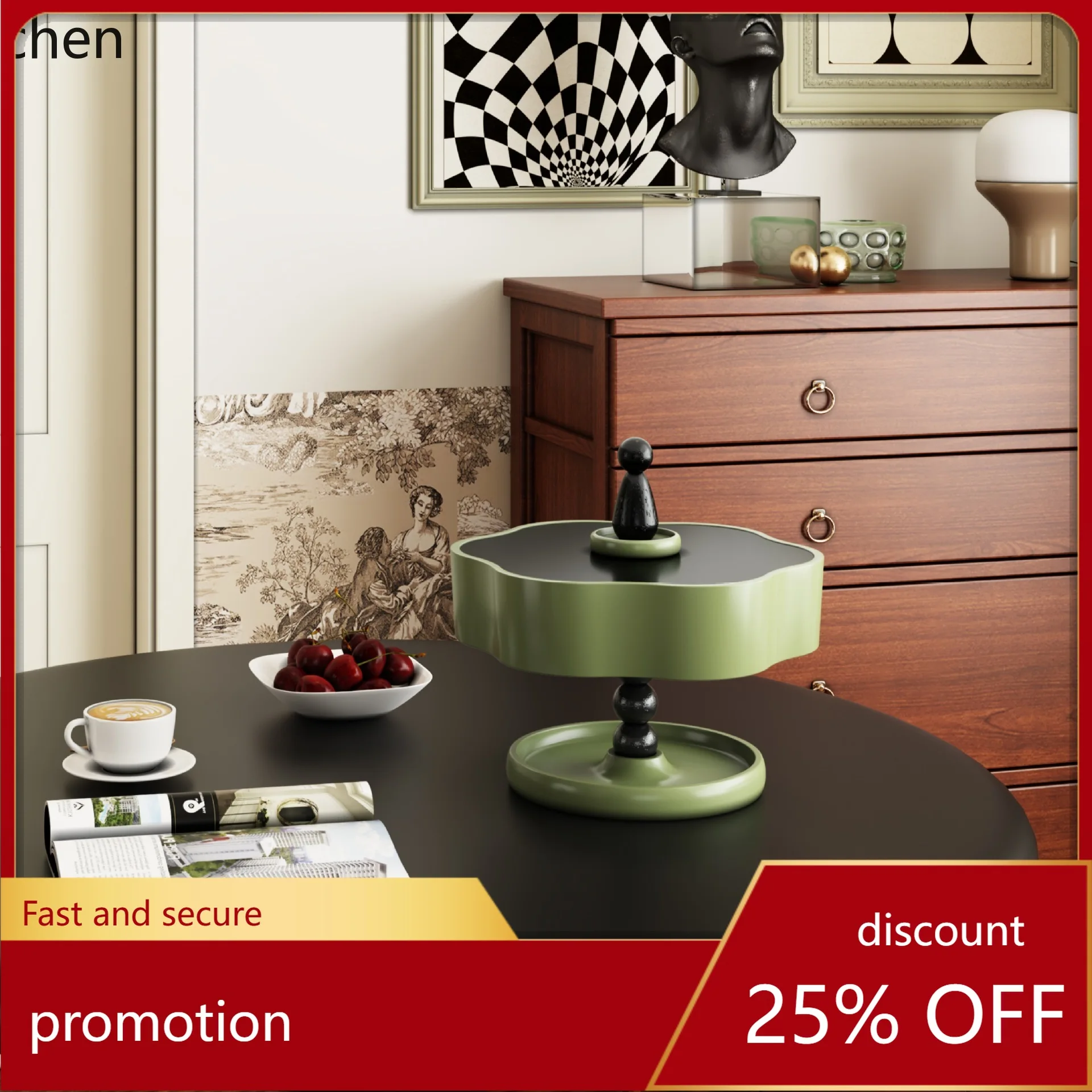 

ZML fruit tray for living room coffee table and dining table, New Year's dry fruit and nut tray