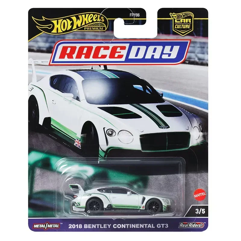 Hot Wheels Race Day Car Culture for Boys, Premium Auto 1/64, BMW Group, Bentley Corvette, Porsche 911, Model Toys, Metal Tyture, Original