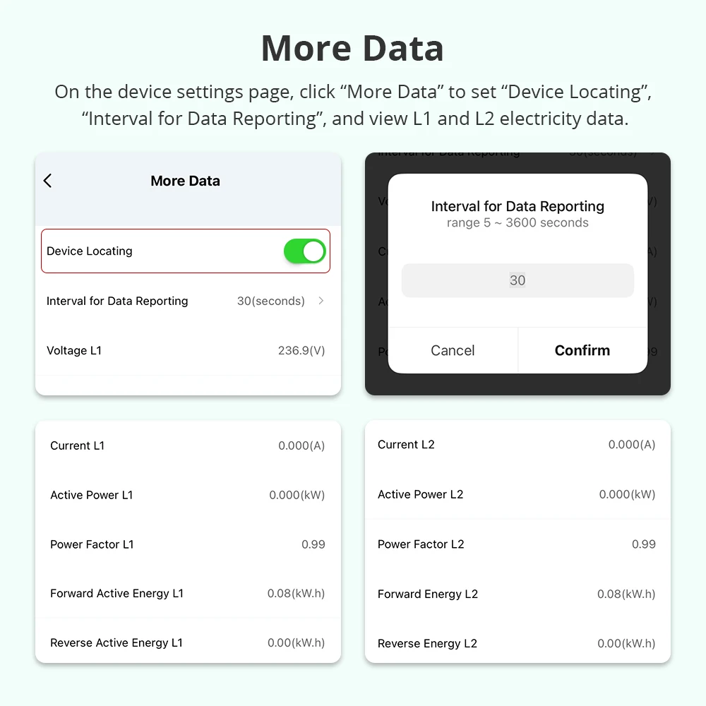 Zemismart Zigbee medidor de energía inteligente bifásico máximo 120A con 2 abrazaderas funciona con la aplicación Tuya medición en tiempo Real del consumo de energía