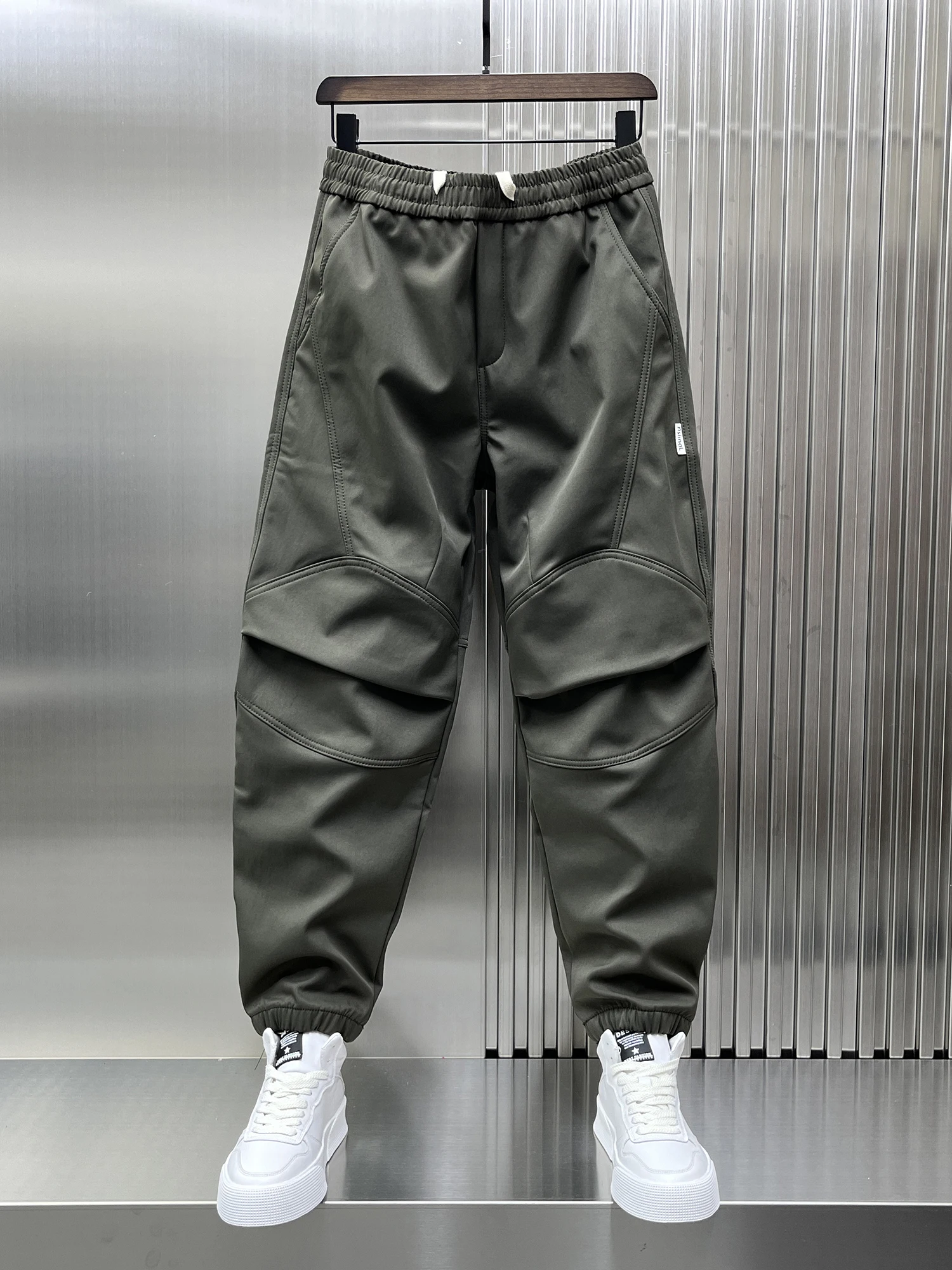 

Trendy Fce Lined Thi Work Trousers Outdoor Harlan Casual Trousers with kets Autumn Winter New Sle Loose Fit Youth