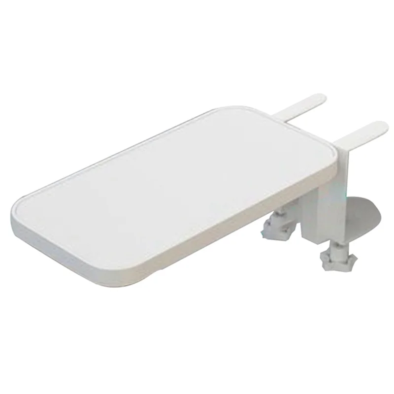 QA06R Armrest Pad Desk Computer Support Mouse Pad Wrist Support Arm Bracket Folding Keyboard Elbow Support Pad White