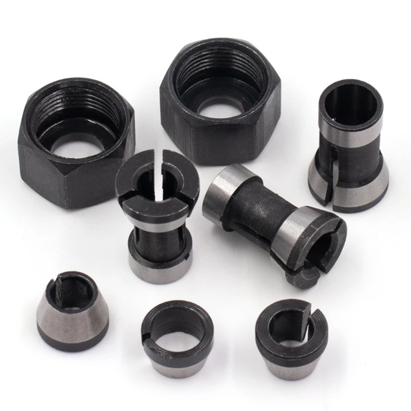 Collet Chuck Conversion Sleeve Adapter Head Converters for Turnming Machine Electric Woodwork Routers Holder D2rd